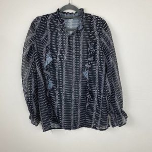 Blouse no name size M V-Neck buttons at the top